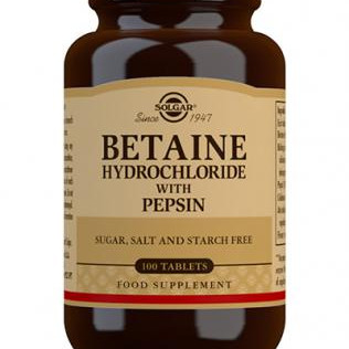 Sogar Betaiinihydrokloridi + pepsiini -suolahappo 100 tabl