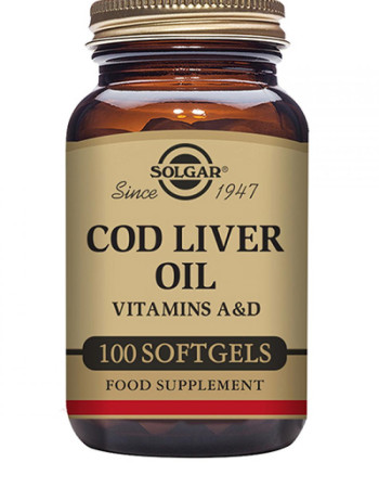 Solgar Turskanmaksaöljy 100kaps Cod Liver Oil