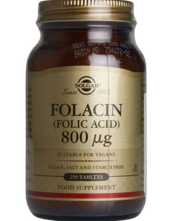 Solgar Foolihappo 800 mikrog 100 vegetabl 
