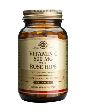 Solgar C-vitamiini 500mg ruusunmarja 100tabl.