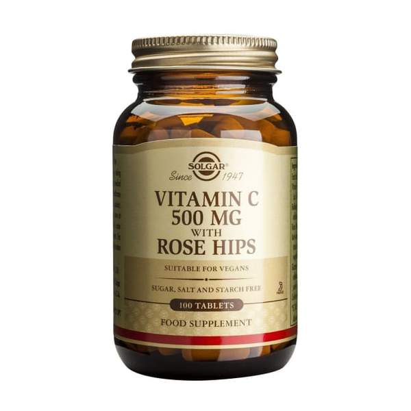 Solgar C-vitamiini 500mg ruusunmarja 100tabl.