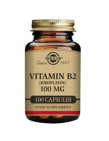 Solgar B2-vitamiini (Riboflaviini)100 mg 100 kaps.