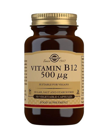 Solgar B12 vitamiini 500 µg 50kaps