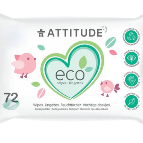 attitude baby wipes puhdistuspyyhkeet 72 kpl