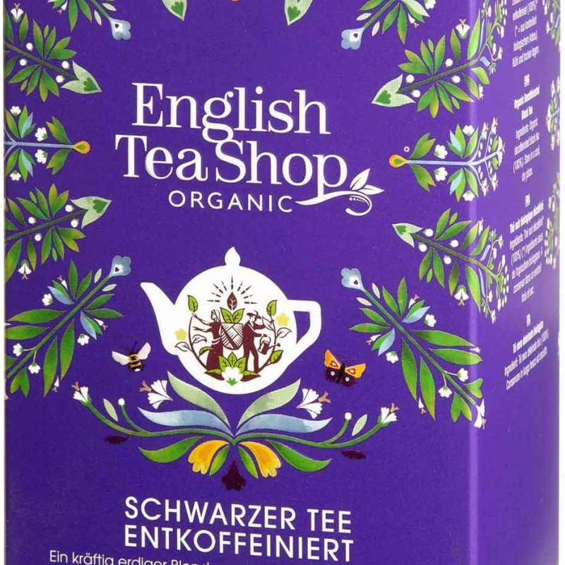 English tea shop Decaffeinated black tea - kofeiiniton musta tee 20pss luomu