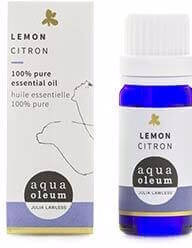 Eteerinen sitruunaöljy 10ml, Aqua Oleum