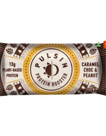 Pulsin Protein Bar caramel choc & peanut 50g