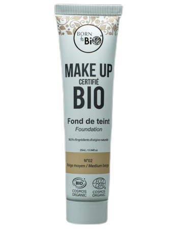 Born to Bio Organic Foundation - Meikkivoide N°2 Medium Beige 25ml