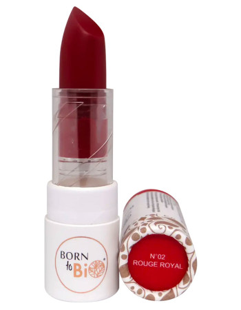 Born to Bio Organic Lipstick N°2 - Huulipuna Rouge Royal 3,5g