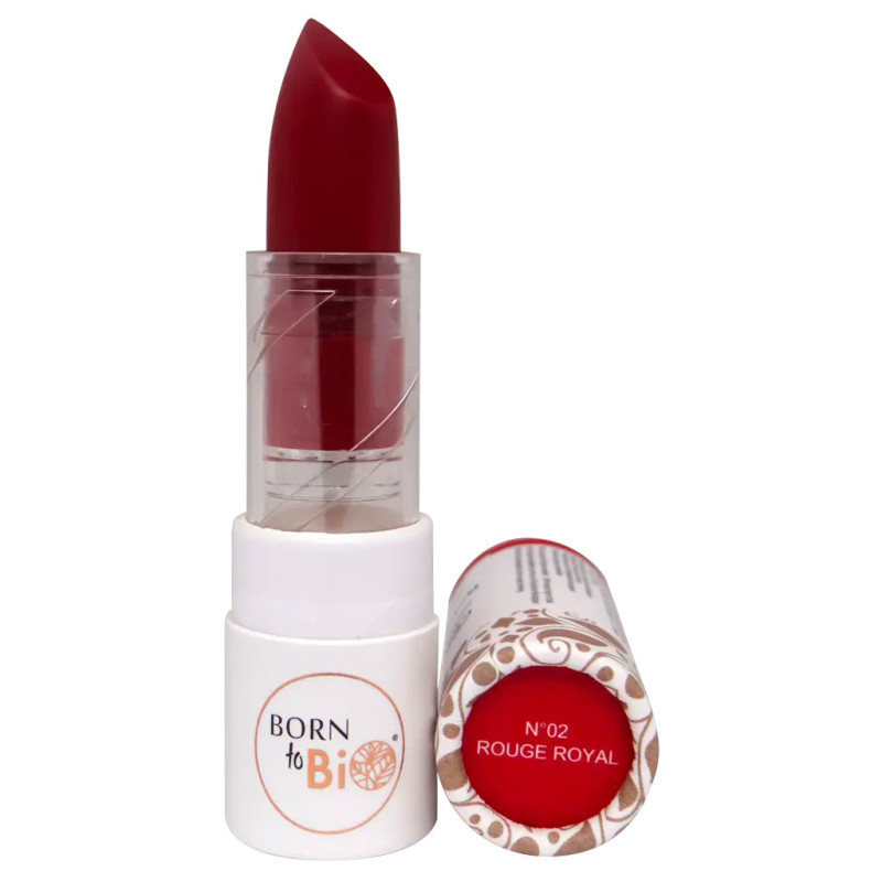 Born to Bio Organic Lipstick N°2 - Huulipuna Rouge Royal 3,5g