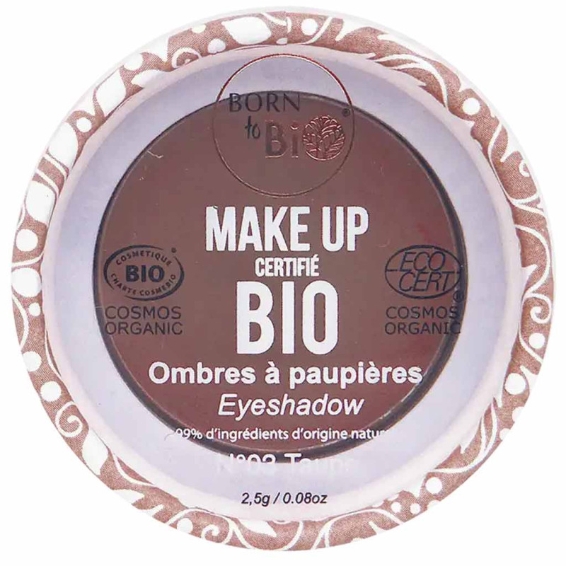 BORN TO BIO ORGANIC EYE SHADOW N°3 - LUOMIVäRI TAUPE 2,5G