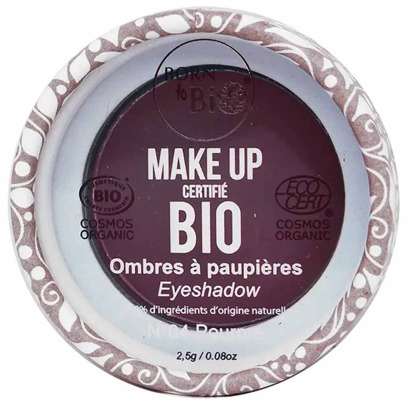 Born to Bio Organic Eye Shadow N°4 - Luomiväri Poupre 2,5g