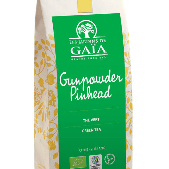 Les Jardins de Gaïa Luomu Gunpowder Pinhead vihreä irtotee 100g