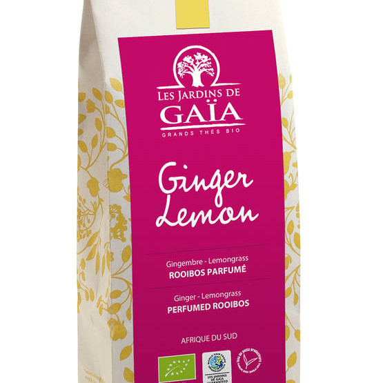 Les Jardins de Gaïa Luomu Inkivääri-sitruuna rooibos irtotee 100g