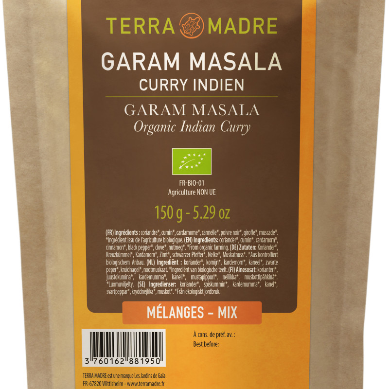 Terra Madre Luomu Garam masala täyttöpussi 150g
