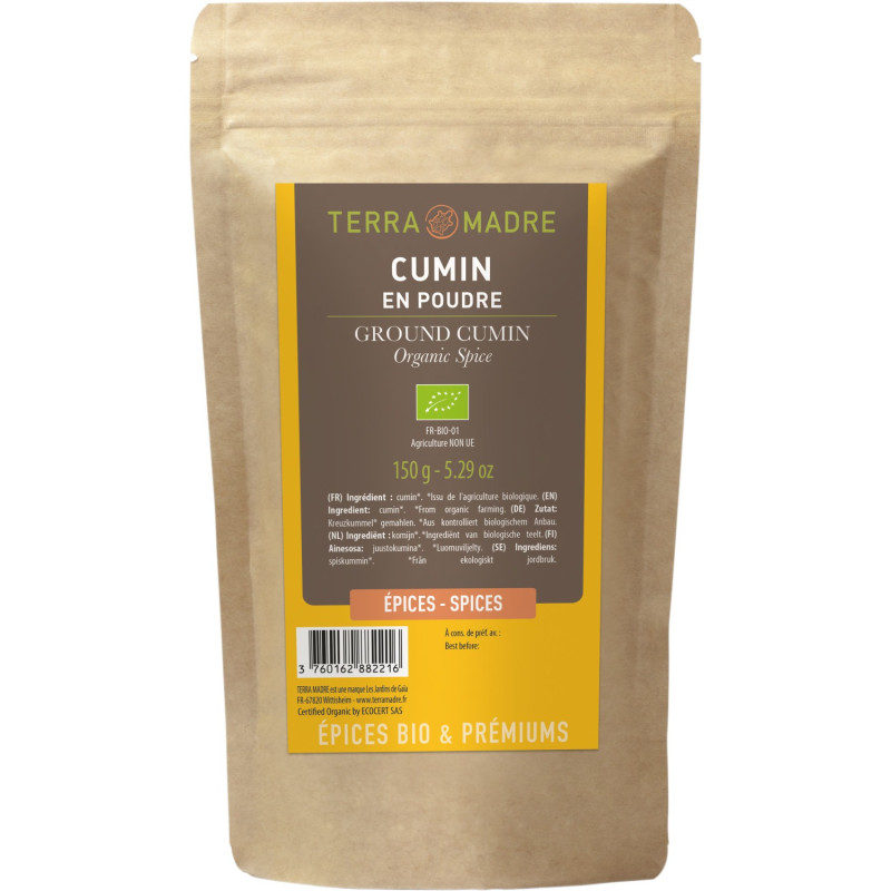Terra Madre Luomu jauhettu Juustokumina täyttöpussi 150g