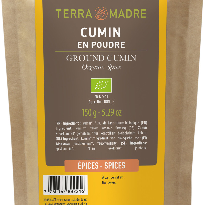 Terra Madre Luomu jauhettu Juustokumina täyttöpussi 150g