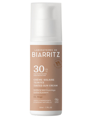 Laboratoires de Biarritz Tinted Sun Cream Sävytetty Aurinkovoide Kasvoille SPF30 Beige 50ml 
