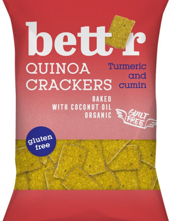 Bett´r kvinoakeksi, kurkuma & juustokumina 100g
