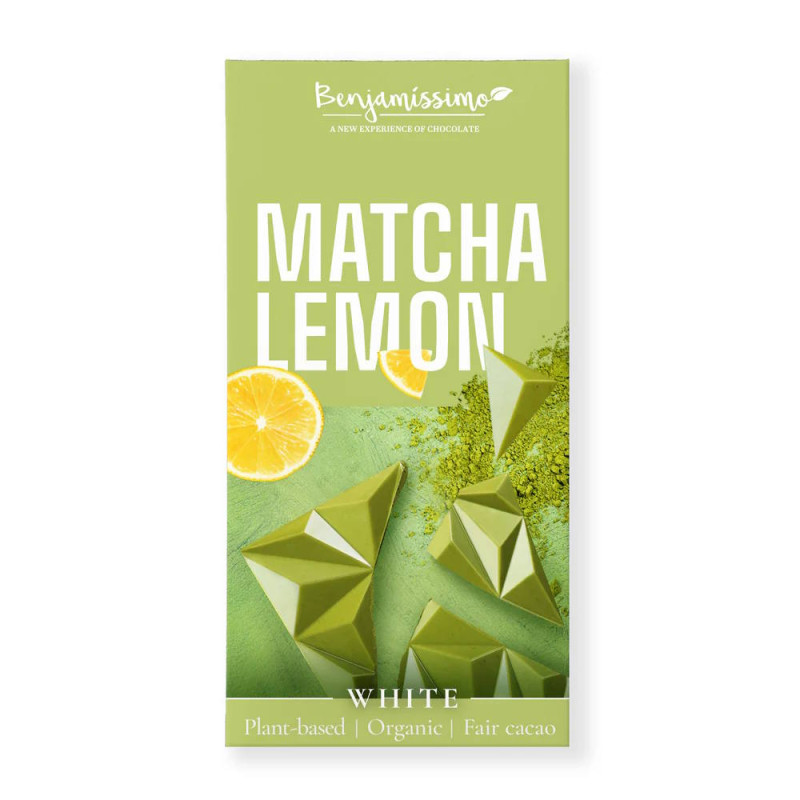 Benjamissimo Valkosuklaa, Matcha & sitruuna 60g