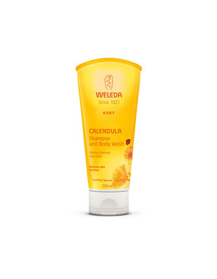 Weleda calendula baby kehäkukka shampoo suihkusaippua