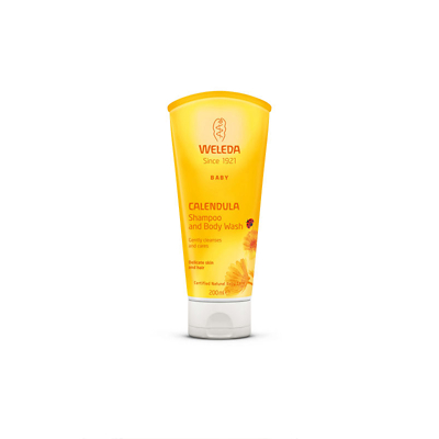 Weleda calendula baby kehäkukka shampoo suihkusaippua