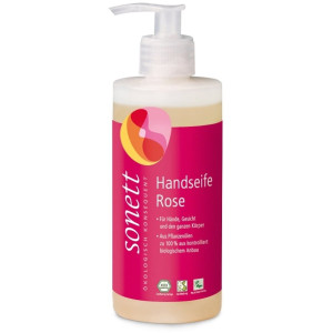 Sonett - käsisaippua ruusu, 300ml, vegaaninen