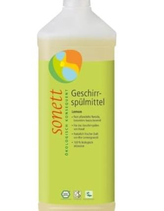 Sonett käsitiskiaine, sitruuna 1000ml luomu täyttöpakkaus