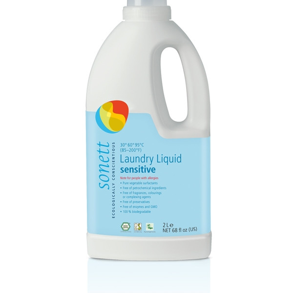 Sonett pyykinpesuaine sensitive hajusteeton 2l