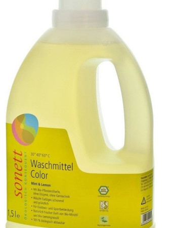 Sonett pyykinpesuaine Mint & Lemon värilliselle pyykille 1,5l