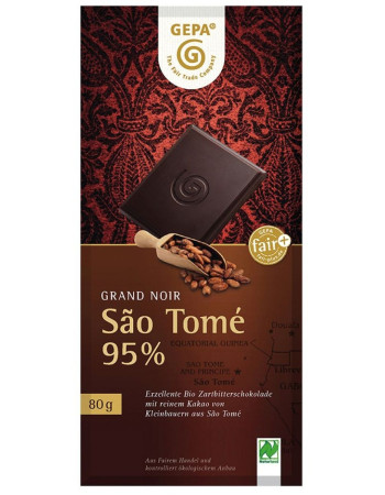 Gepa Grand noir 95% tummasuklaa São Tomé luomu 80g