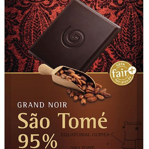 Gepa Grand noir 95% tummasuklaa São Tomé luomu 80g