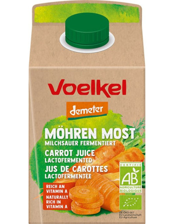 Voelkel porkkanamehu 500ml luomu maitohapatettu