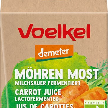 Voelkel porkkanamehu 500ml luomu maitohapatettu