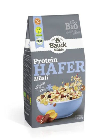 Bauckhof Proteiini Kauramysli Gluteeniton luomu 425g TARJOUS PäIVäYS