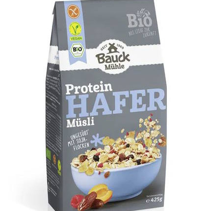 Bauckhof Proteiini Kauramysli Gluteeniton luomu 425g TARJOUS PäIVäYS