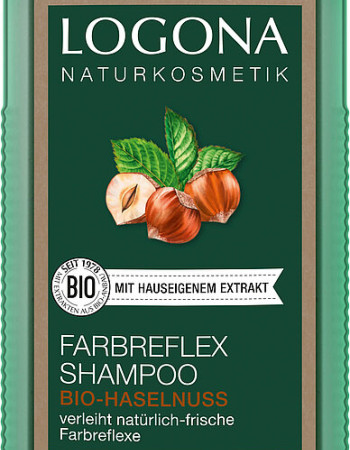 Logona Colorcare sävyshampoo Hasselpähkinä ruskeille hiuksille 250ml
