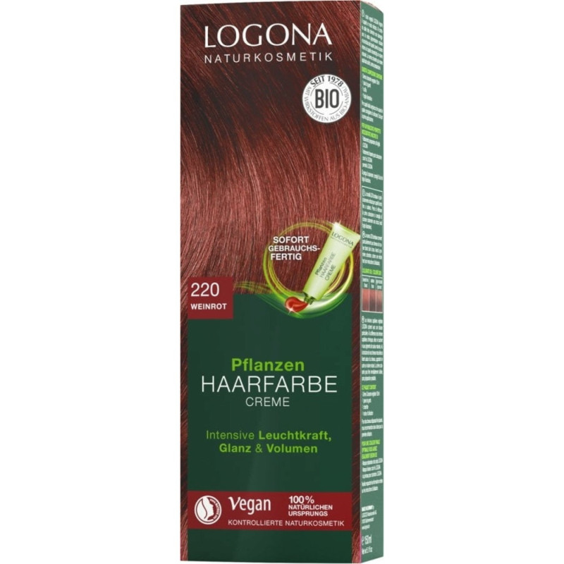 Logona Color creme hiusväri 220 viininpunainen