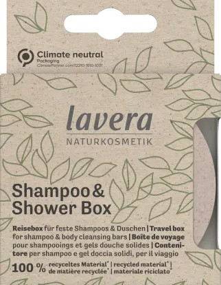 Lavera Shampoo & Shower Box – Kätevä säilytysratkaisu kiinteille pesutuotteille​