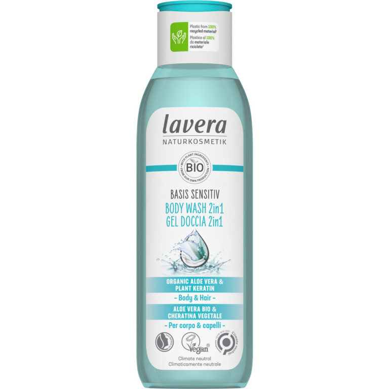 Lavera suihkugeeli Basis Sensitiv Body Wash 2in1 250ml