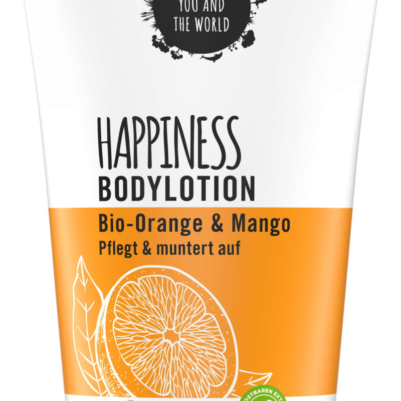 Sante HAPPINESS Vartalovoide luomuappelsiini ja -mango 150ml