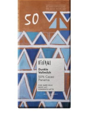 Vivani tumma 50% maitosuklaa 80g (sis. maitoa)
