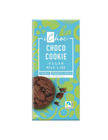 Ichoc Vegaaninen suklaa Choco Cookie 80g luomu