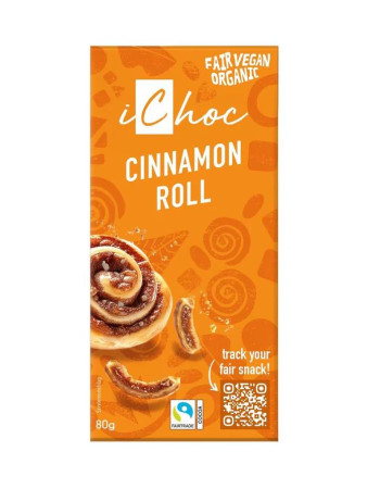 iChoc Luomu Cinnamon Roll suklaa 80g