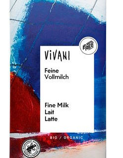 Vivani Luomu maitosuklaa 80g