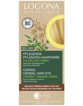 Logona kasvihiusvärijauhe Gold Blond 100g 