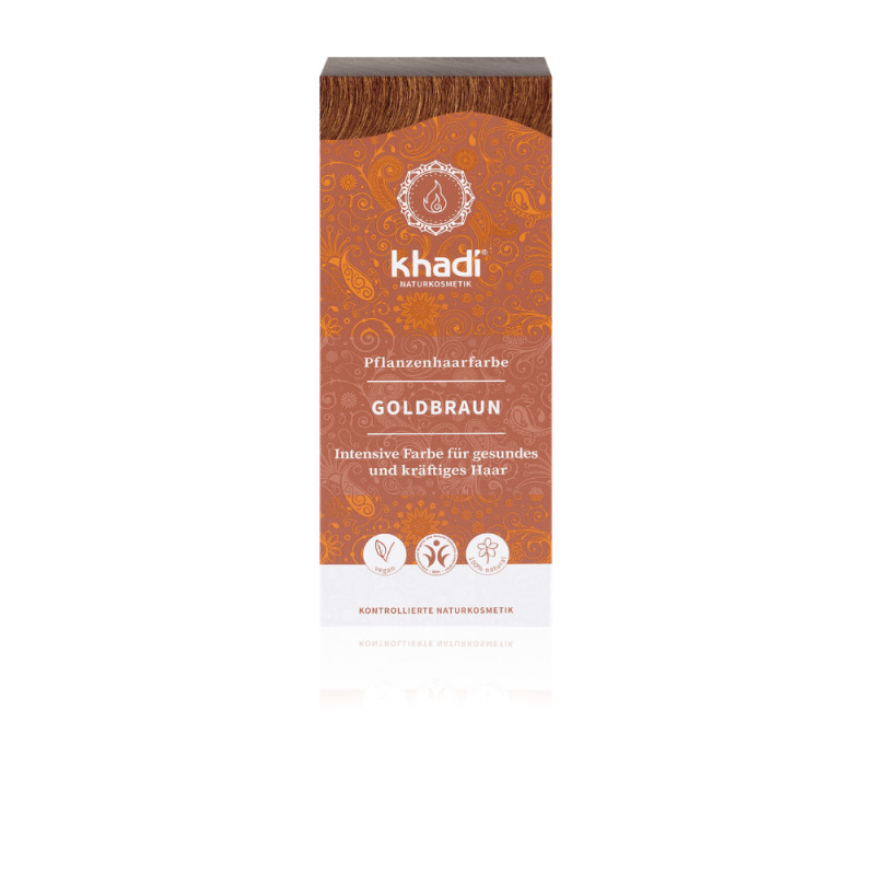 Khadi kasviväri golden brown
