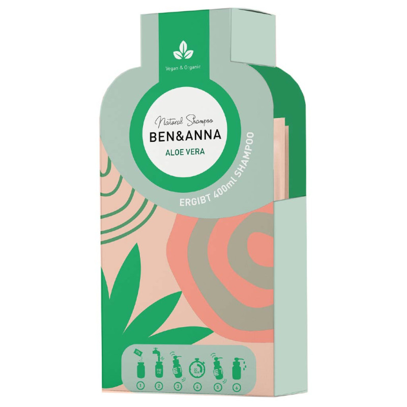Ben & Anna Shampoohiutaleet Aloe Vera 2x20g 