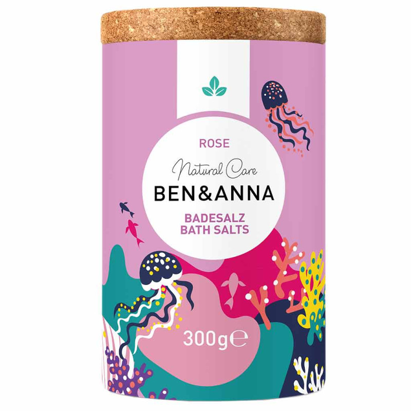 Ben & Anna Bath Salt Kylpysuola Rose 300g