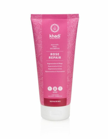 Khadi rose repair shampoo 200ml korjaa, vahvistaa ja kosteuttaa
